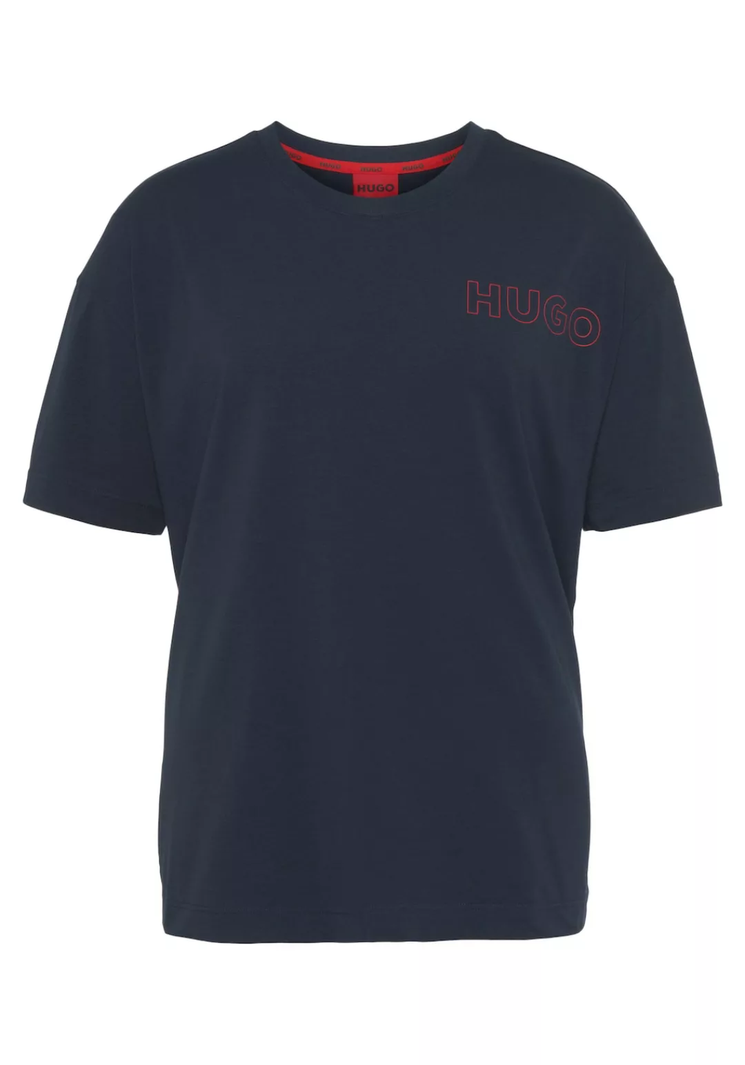 HUGO T-Shirt Unite T-Shirt mit kontrastfarbenen HUGO Schriftzug auf der Bru günstig online kaufen