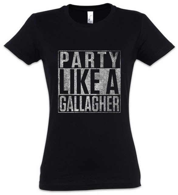 Urban Backwoods Print-Shirt Party Like A Gallagher Damen T-Shirt Shameless günstig online kaufen