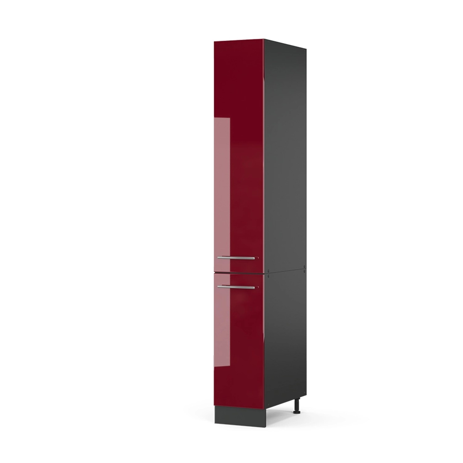 Vicco Hochschrank Fame-Line, Bordeaux Hochglanz/Anthrazit, 30 günstig online kaufen
