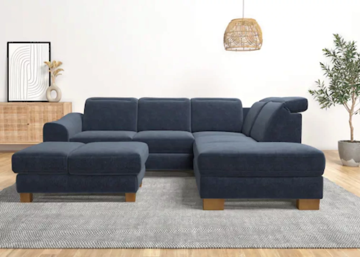 Home affaire Ecksofa »Dundee L-Form«, wahlweise mit Kopfteilverstellung und günstig online kaufen