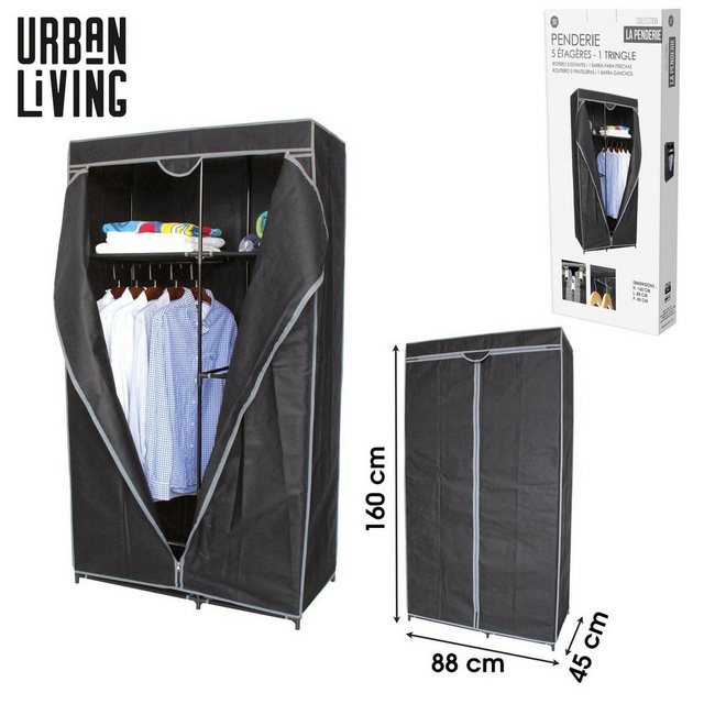 Urban Living Kleiderschrank Faltschrank Garderobe 88x45x160cm LA PENDERIE F günstig online kaufen