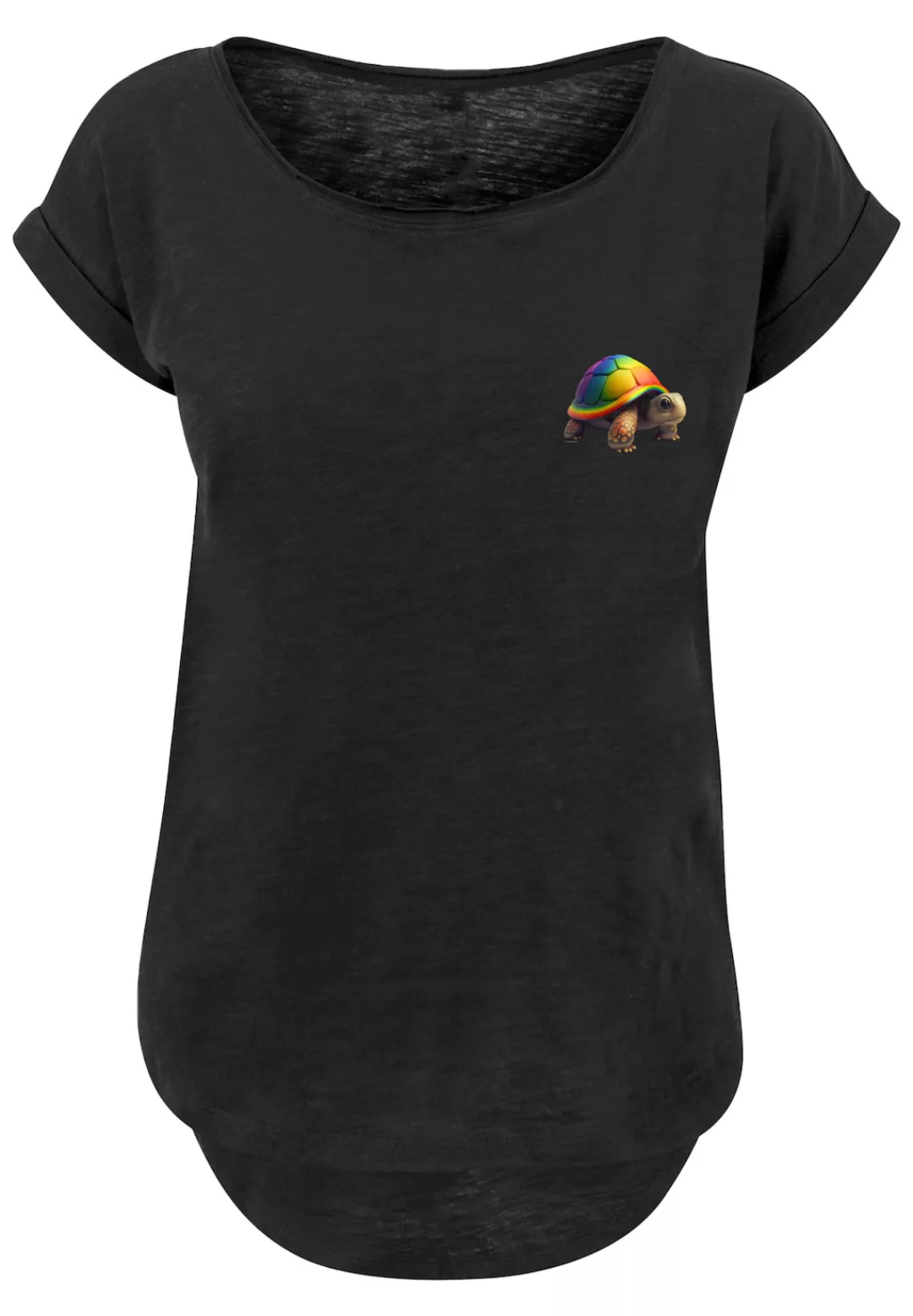 F4NT4STIC T-Shirt "Rainbow Turtle LONG TEE", Print günstig online kaufen