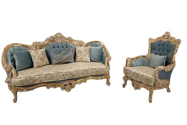 JVmoebel Sofa, Klassische Sofagarnitur Chesterfield Barock Stil Couch stilv günstig online kaufen