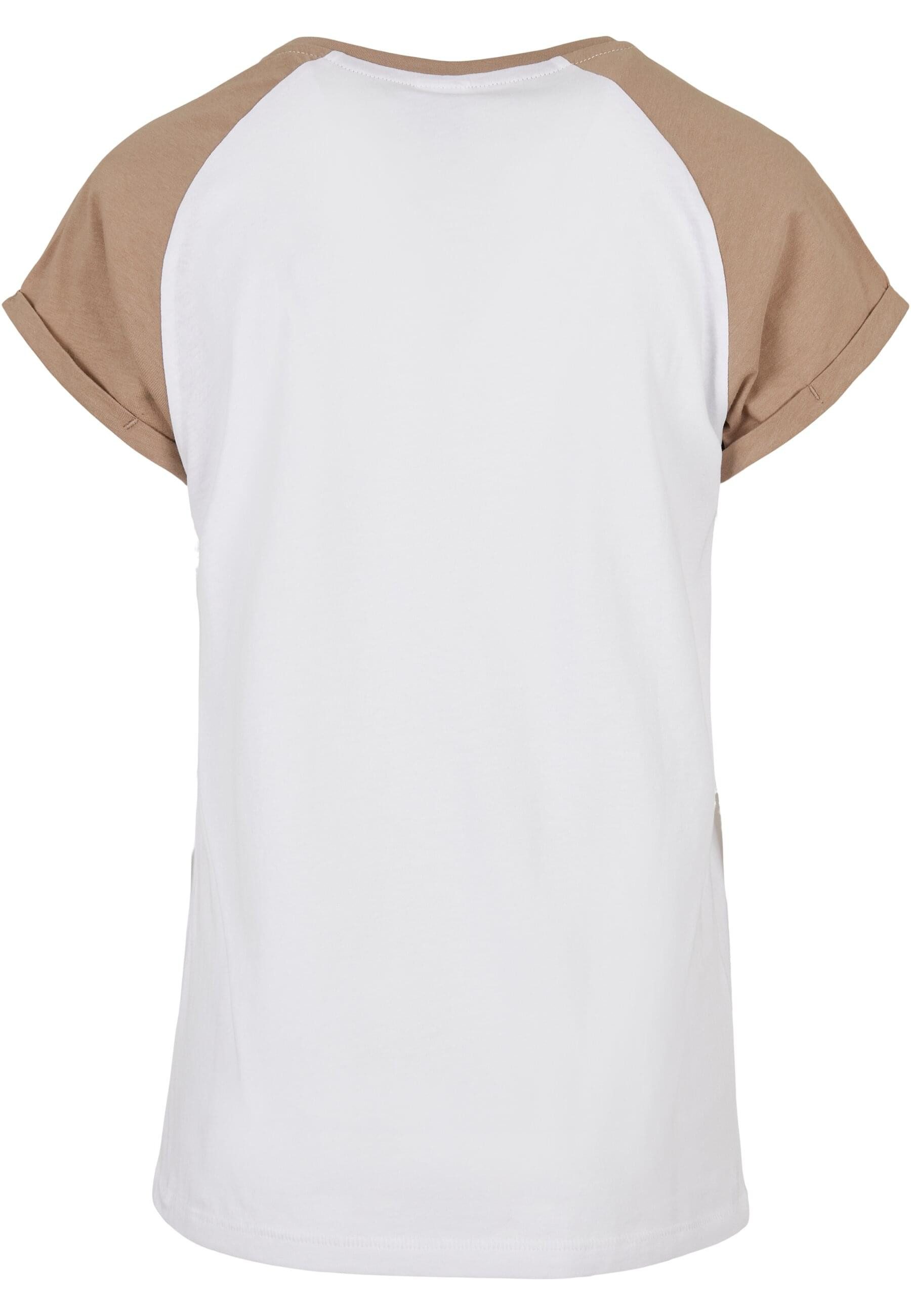 URBAN CLASSICS Kurzarmshirt "Urban Classics Damen Ladies Contrast Raglan Te günstig online kaufen