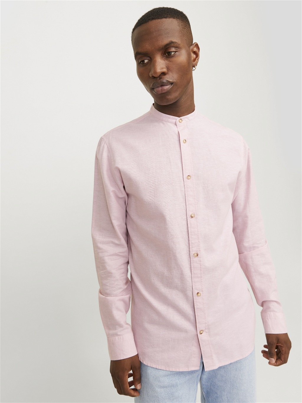 Jack & Jones Langarmhemd "JJESUMMER BAND LINEN BLEND SHIRT LS SN" günstig online kaufen