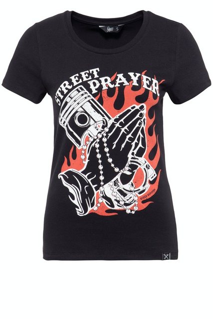 QueenKerosin T-Shirt Street Prayer mit Pin Up Print günstig online kaufen