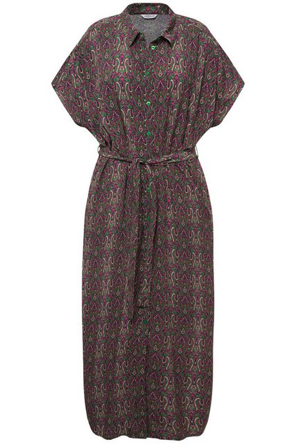 Studio Untold Hemdblusenkleid Maxikleid oversized Paisley-Print Hemdkragen günstig online kaufen