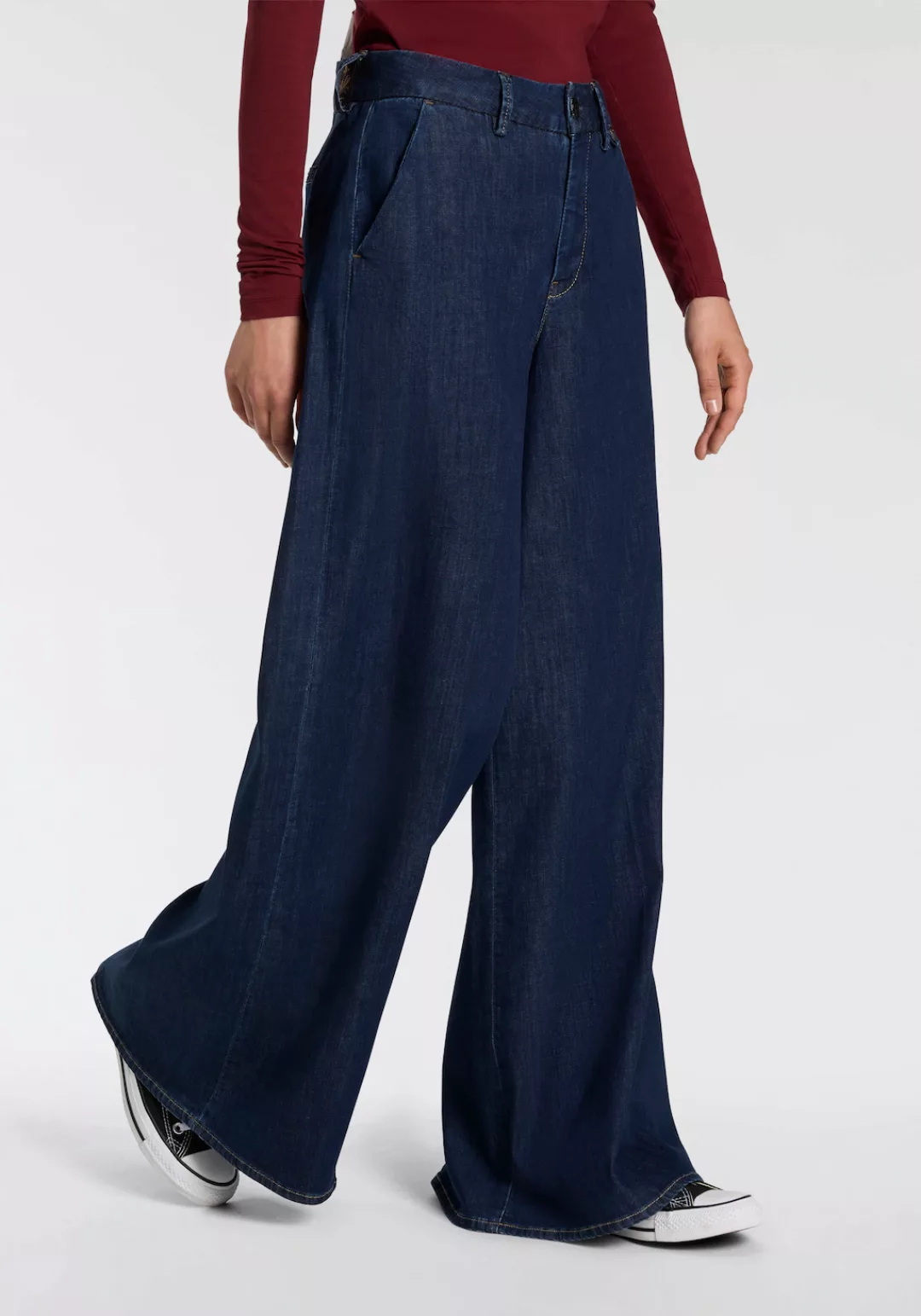 Herrlicher Weite Jeans "Lovely Palazzo Denim Light", Palazzo günstig online kaufen