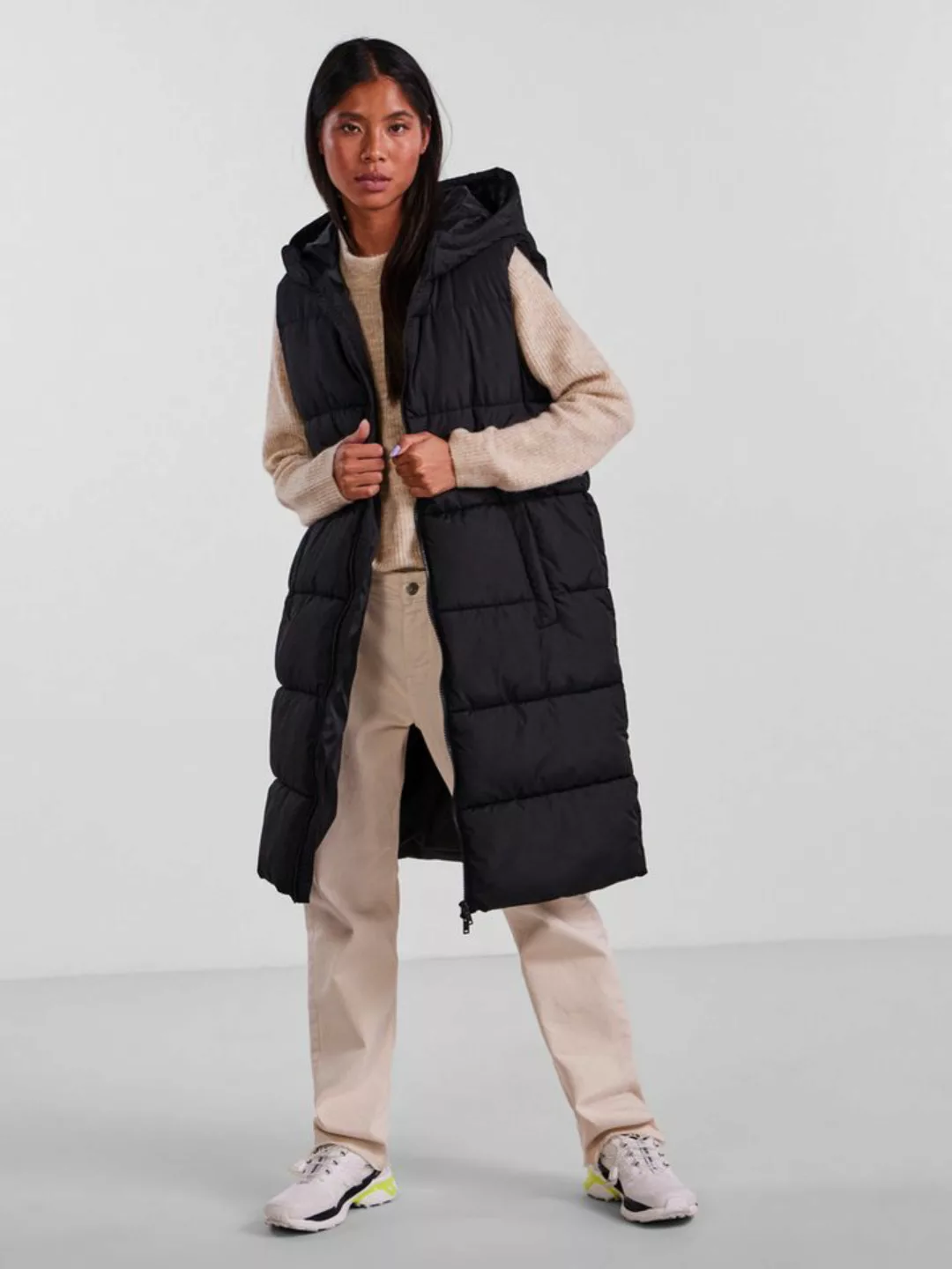 pieces Steppweste PCBEE NEW LONG PUFFER VEST NOOS BC günstig online kaufen