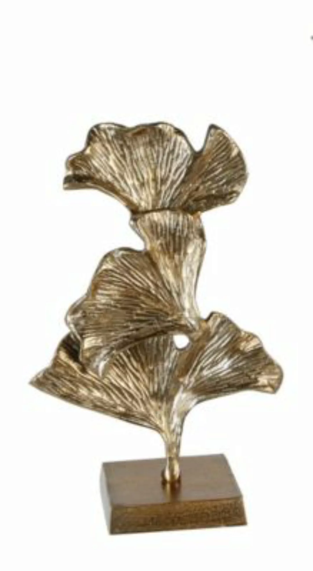Gilde Skulptur Ginkgo gold günstig online kaufen