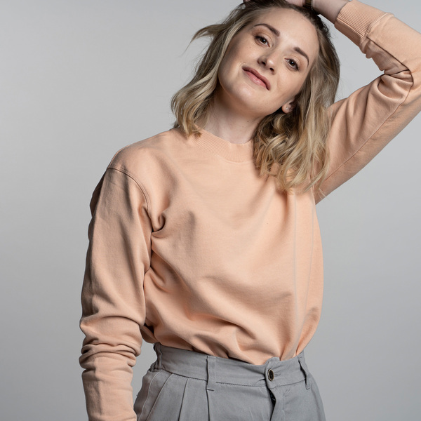 Vrancesca - Sweater Aus Biobaumwolle, Gelb/rose günstig online kaufen