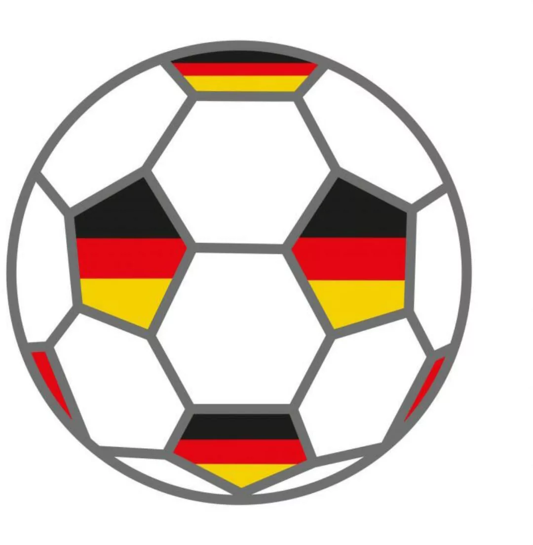 Wall-Art Wandtattoo "Fußball + Deutschland Fahnen", (1 St.), selbstklebend, günstig online kaufen