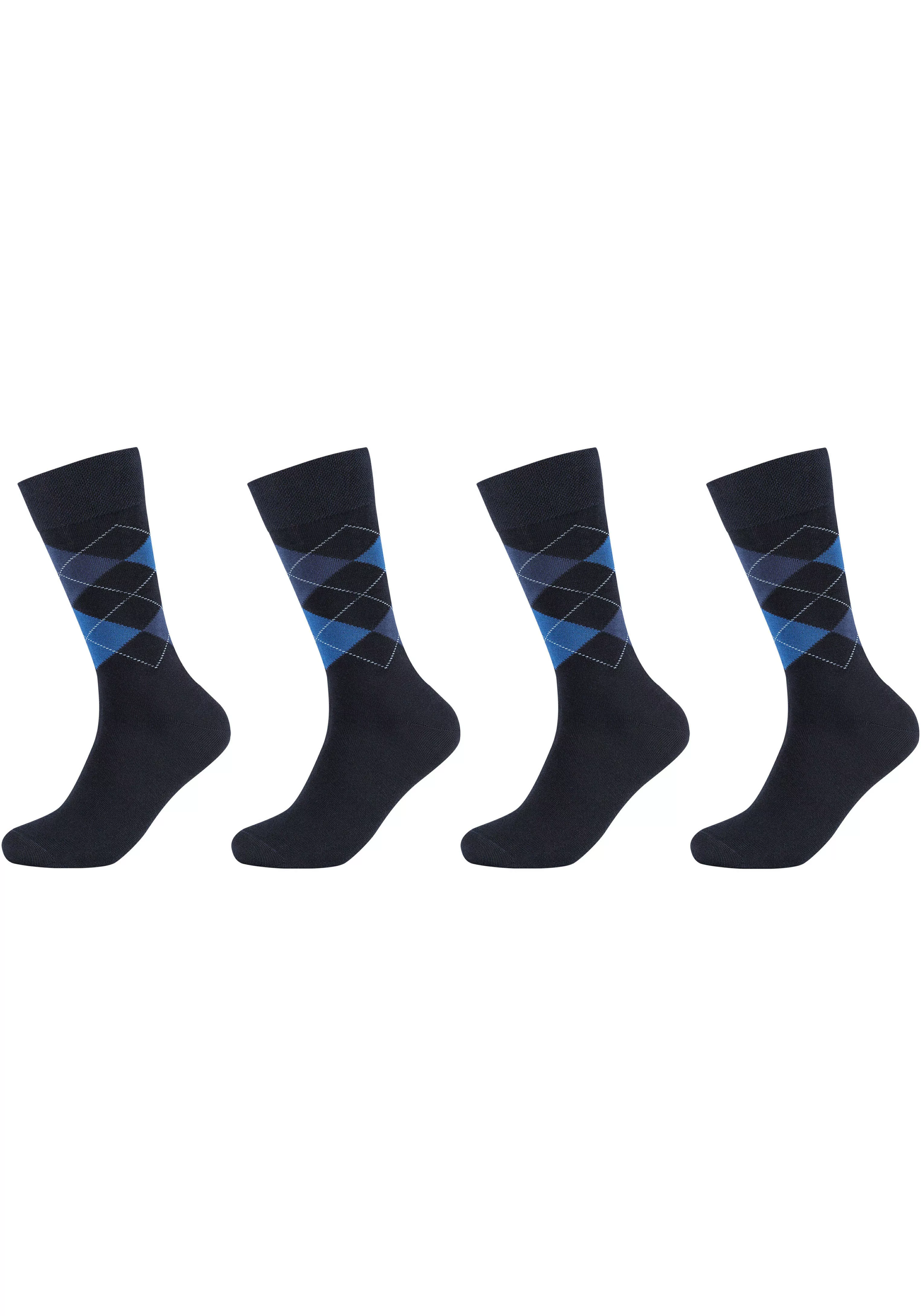 Camano Socken, (Packung, 4 Paar), Faltenfreier Tragekomfort dank Elasthan-A günstig online kaufen
