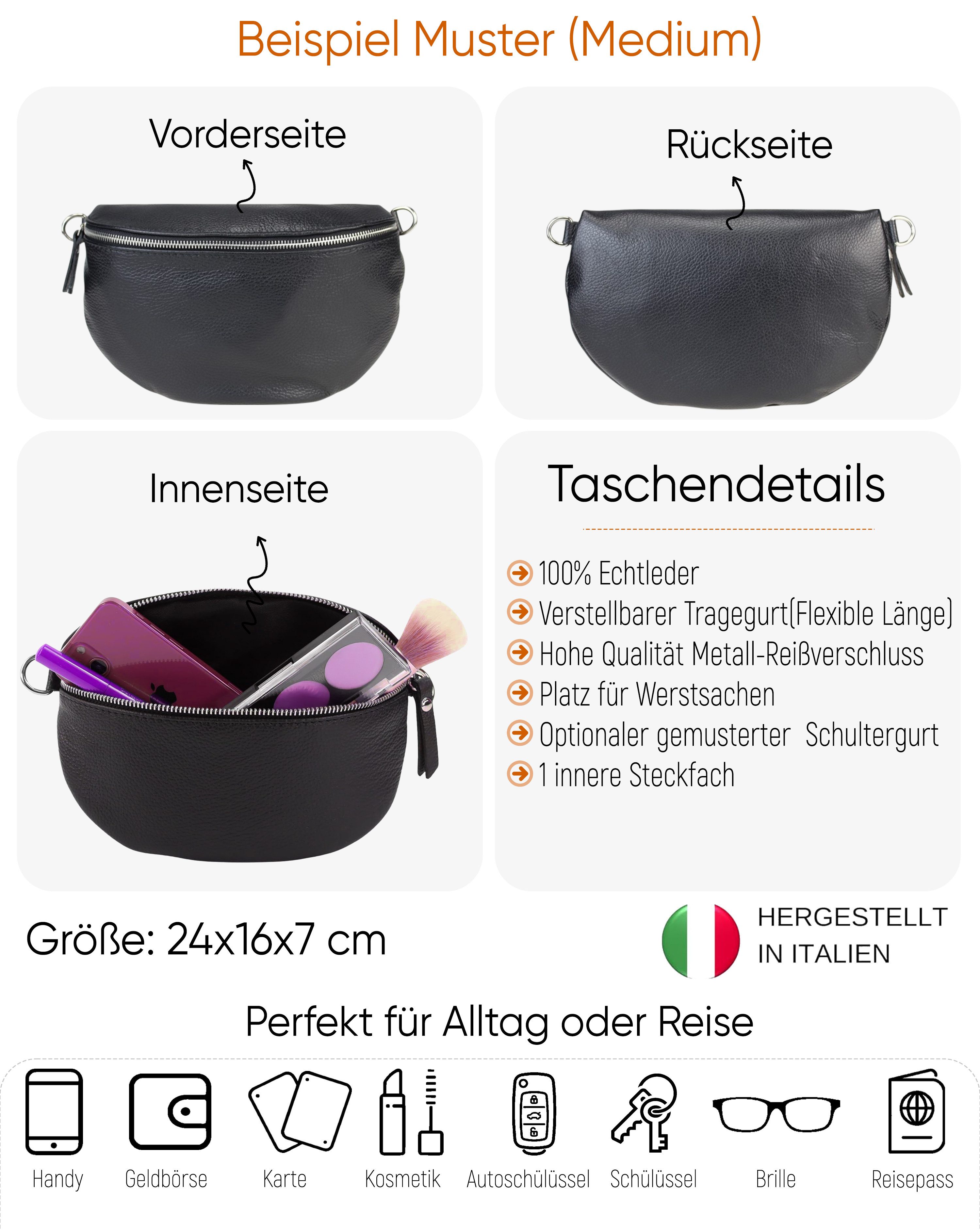 SEVA Gürteltasche Bauchtasche Damen Echtleder, Gürteltasche günstig online kaufen