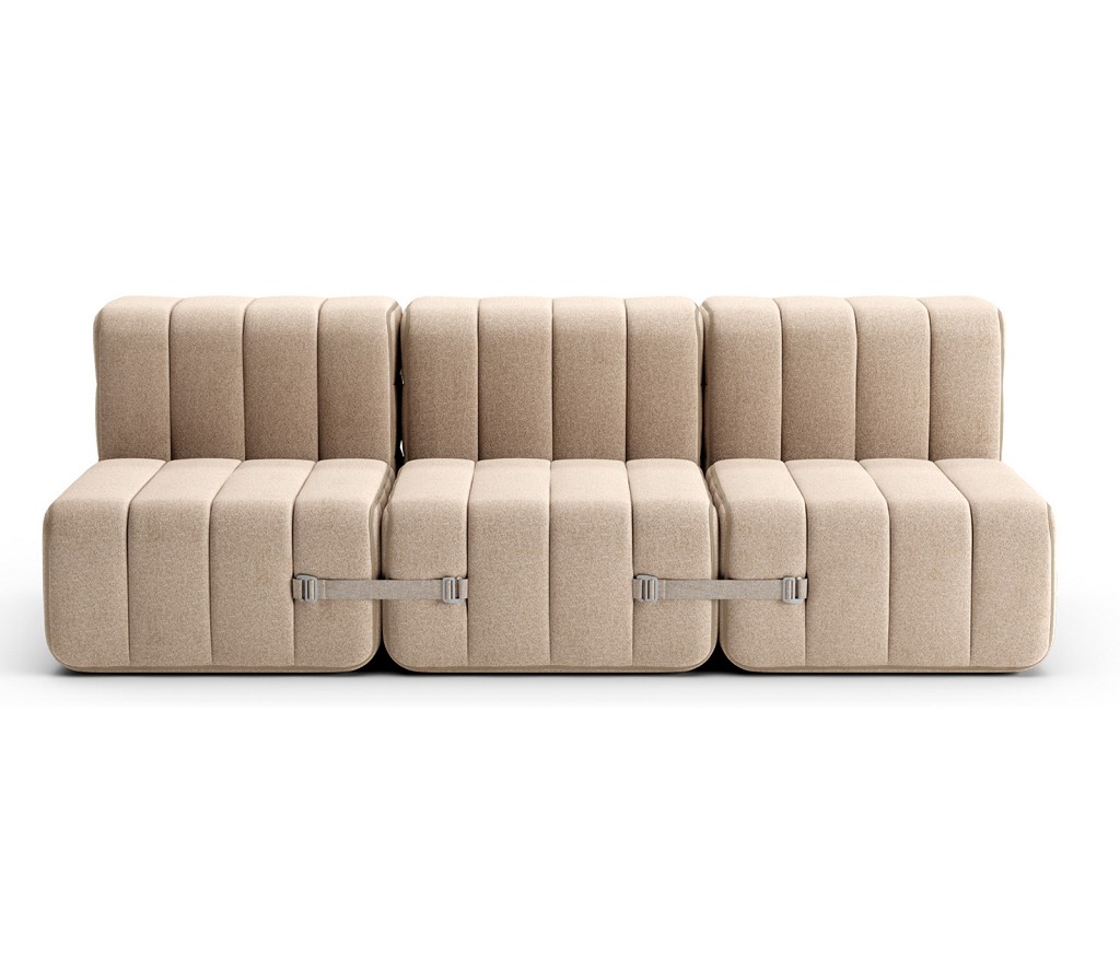 Curt Modulsofa mit Lehne DAMA Beige / Grau günstig online kaufen