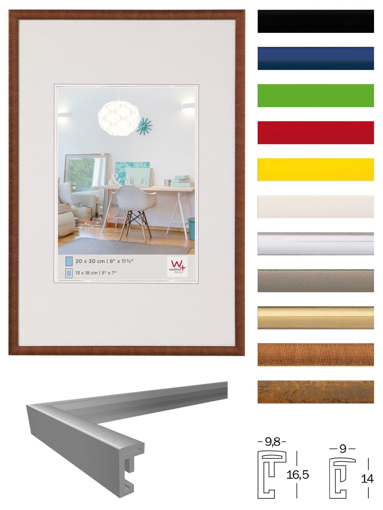 Walther Design Bilderrahmen New Lifestyle Kunststoffrahmen günstig online kaufen