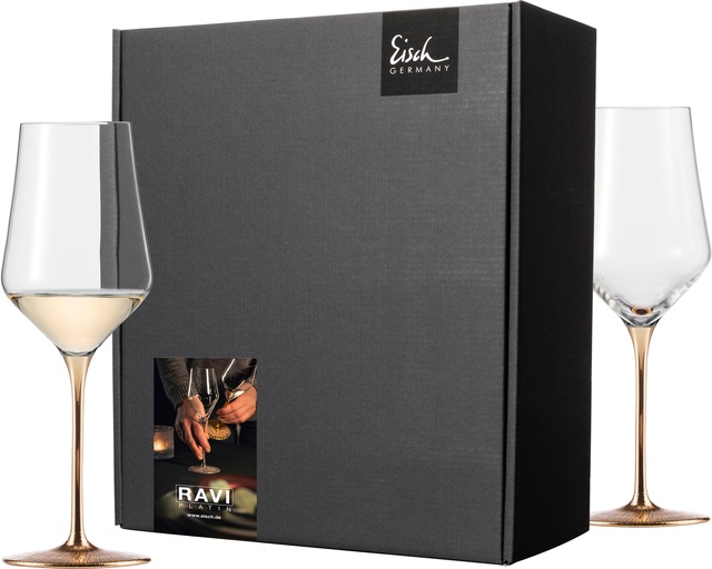 Eisch Germany Weißweinglas »RAVI GOLD, Made in Germany«, (Set, 2 tlg., 2 We günstig online kaufen