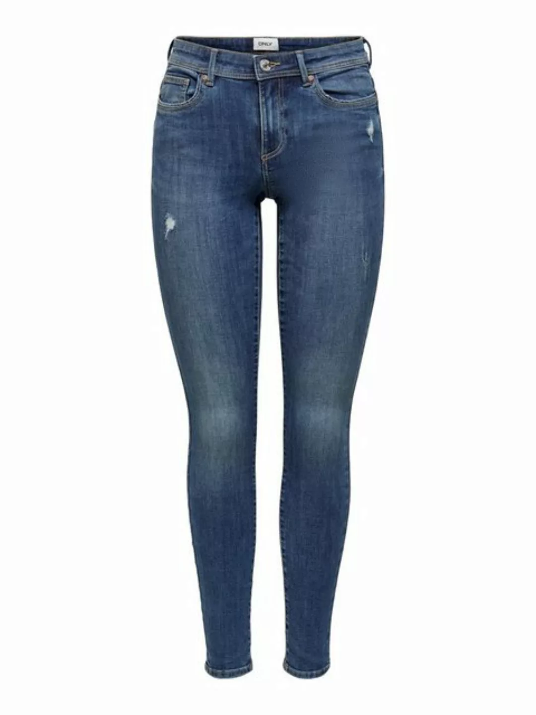 Only Damen Jeans ONLWAUW LIFE BJ114 Skinny Fit - Blau - Dark Blue Denim günstig online kaufen