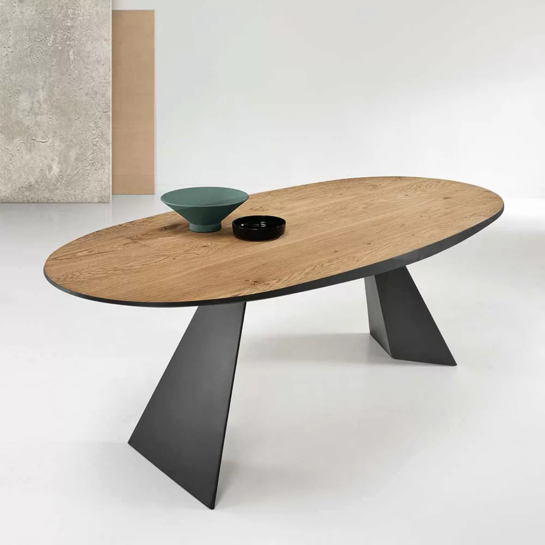 Ovaler Esszimmer Tisch in modernem Design 200 cm breit günstig online kaufen
