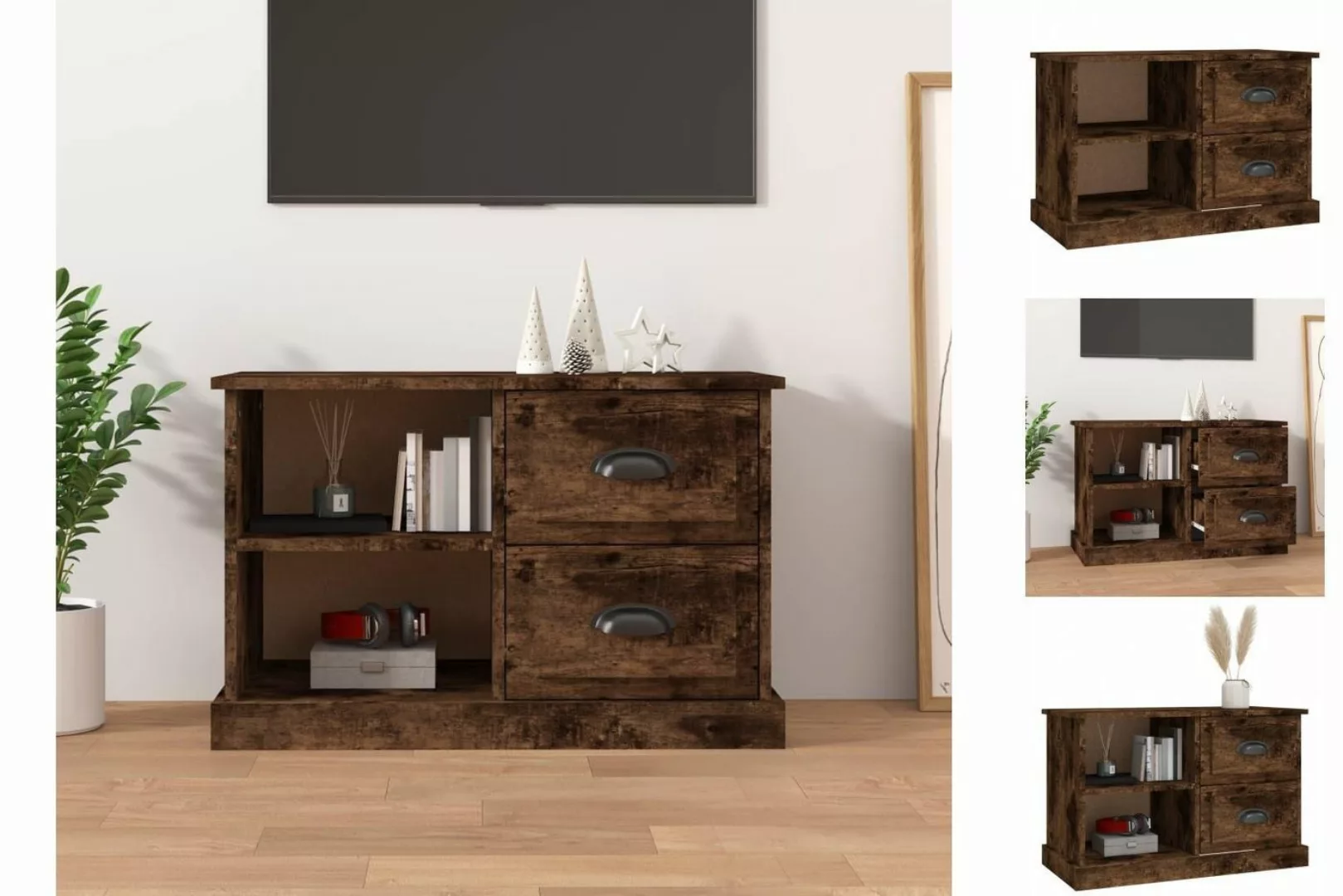 vidaXL TV-Schrank TV-Schrank Räuchereiche 73x35,5x47,5 cm Spanplatte günstig online kaufen