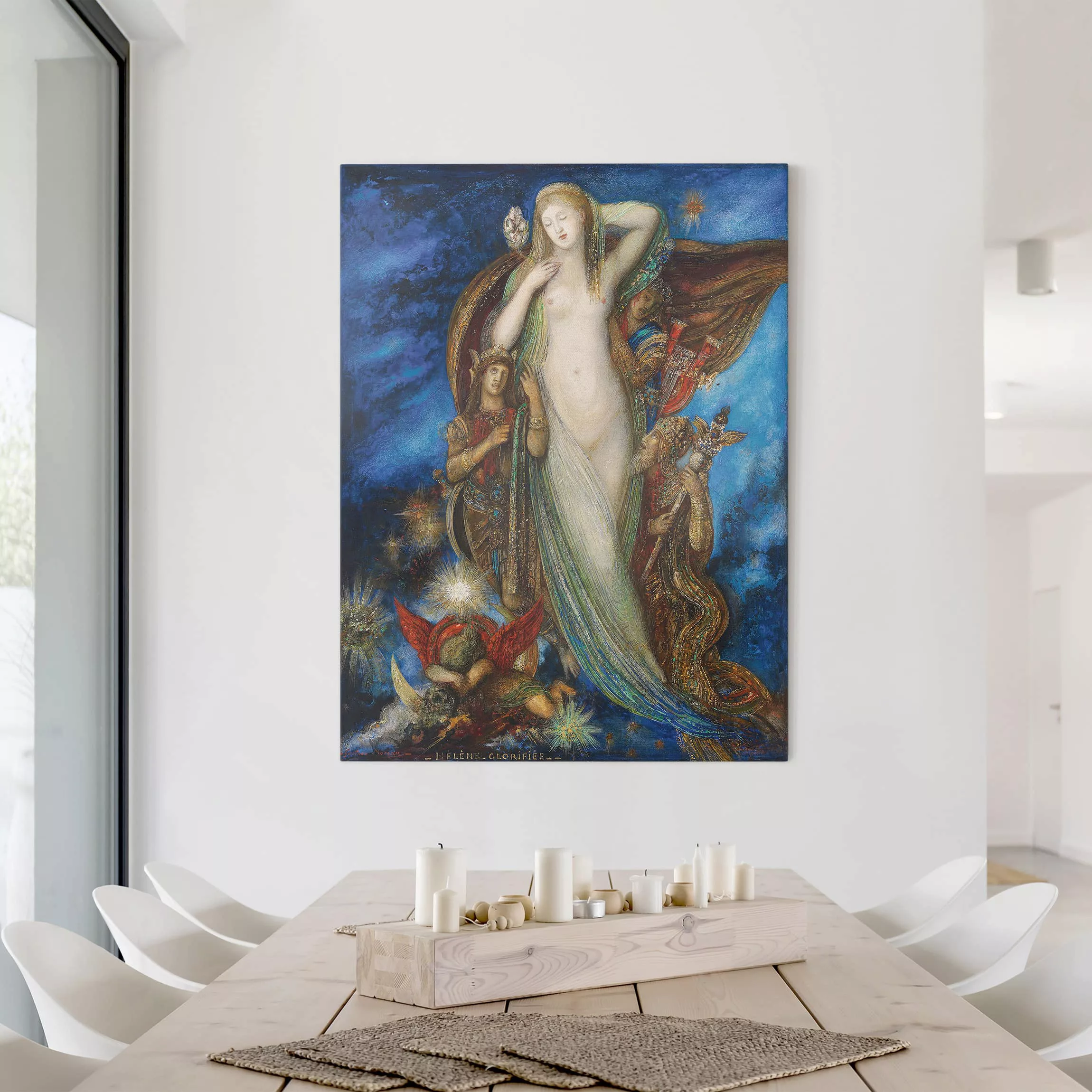 Leinwandbild - Hochformat Gustave Moreau - Verherrlichung Helenas günstig online kaufen