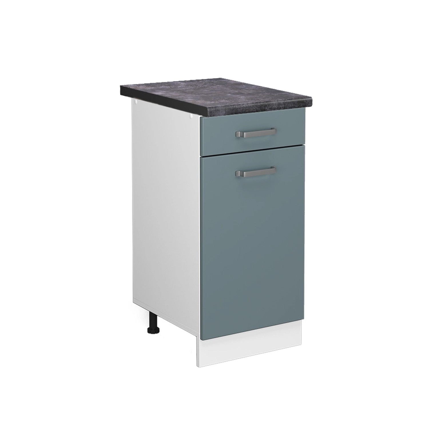 Vicco Unterschrank R-Line, Blau-Grau/Weiß, 40 cm, günstig online kaufen