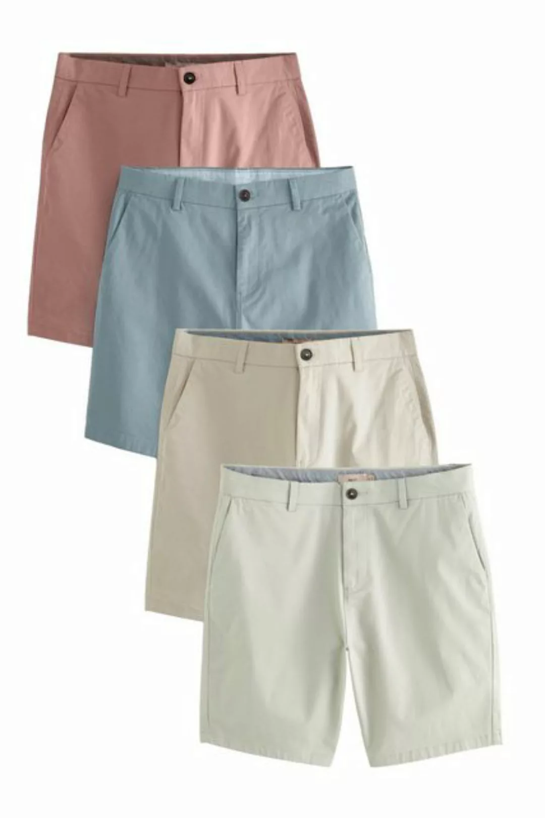 Next Chinoshorts Straight Fit Stretch-Chinoshorts, 4er-Pack (4-tlg) günstig online kaufen