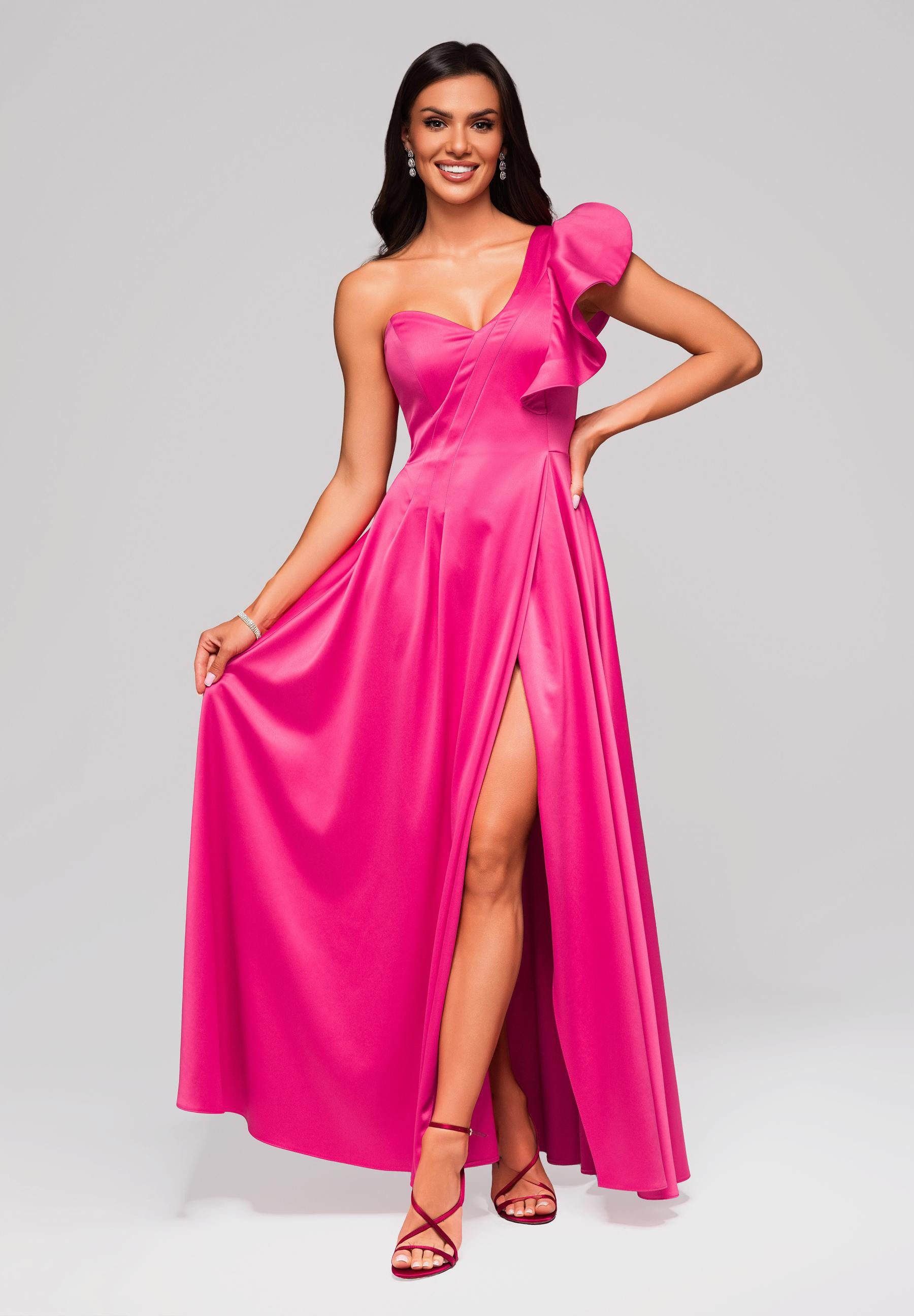 OMBRE Abendkleid Atemberaubendes Abendkleid mit asymmetrischem günstig online kaufen