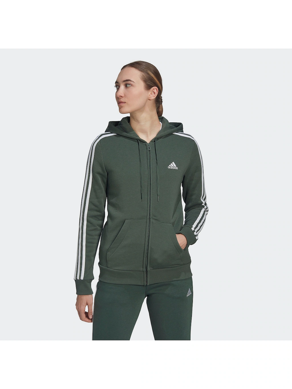 adidas Sportswear Kapuzensweatjacke "Große Größen", Bündchen und Saum gerip günstig online kaufen