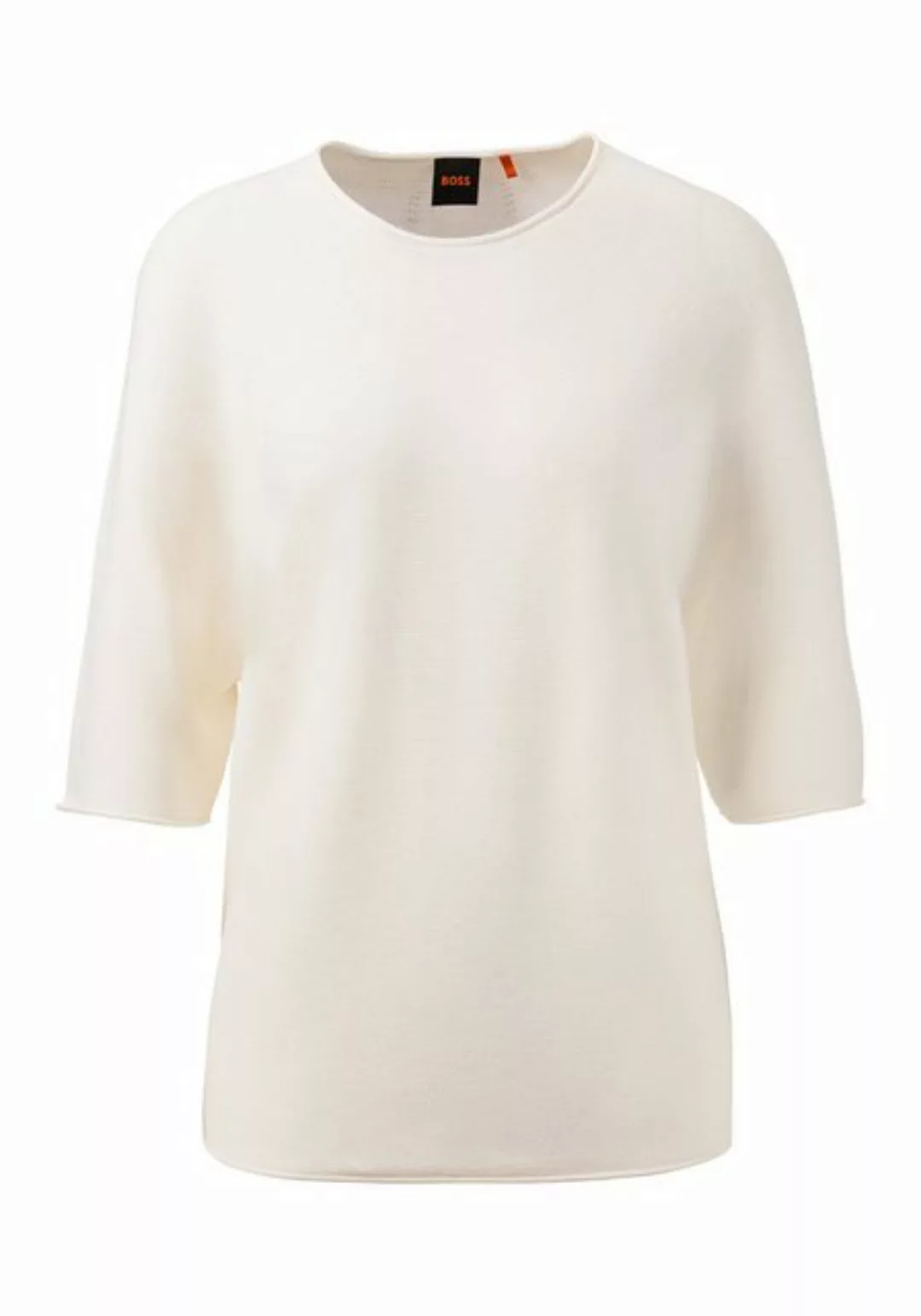 BOSS ORANGE 3/4 Arm-Pullover C_Flamber Premium Damenmode mit Rundhalsaussch günstig online kaufen