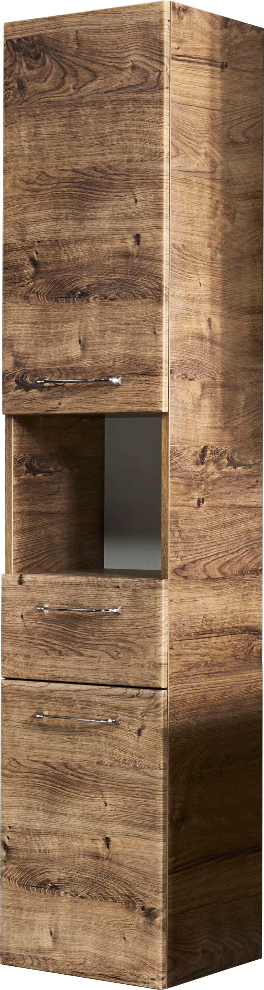 Saphir Hochschrank "Quickset Badschrank 35 cm breit, 2 Türen, 1 Nische, 1 S günstig online kaufen