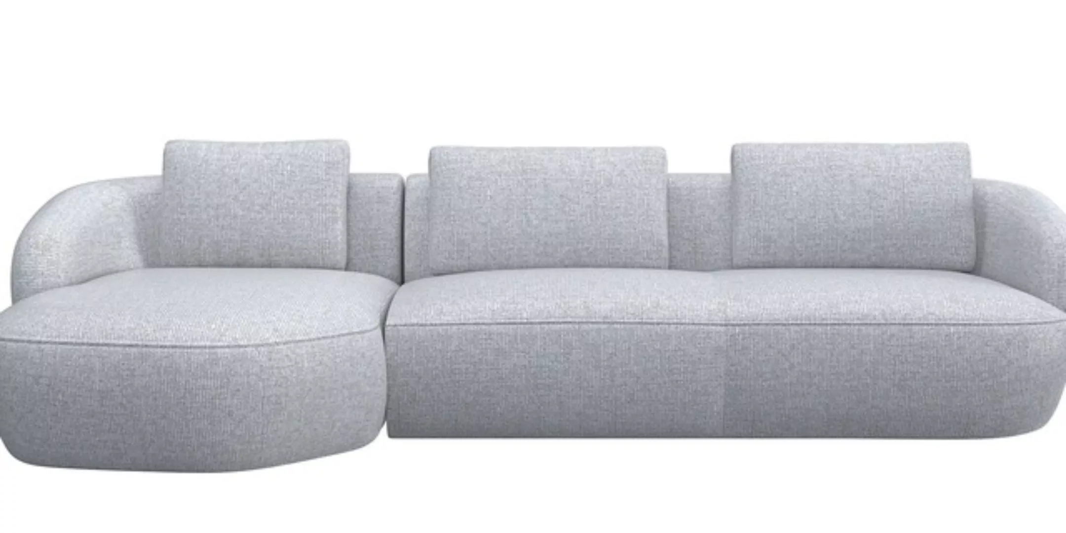 FLEXLUX Wohnlandschaft »Torino, rund, L-Form, Sofa-Ecke mit Recamiere, Long günstig online kaufen