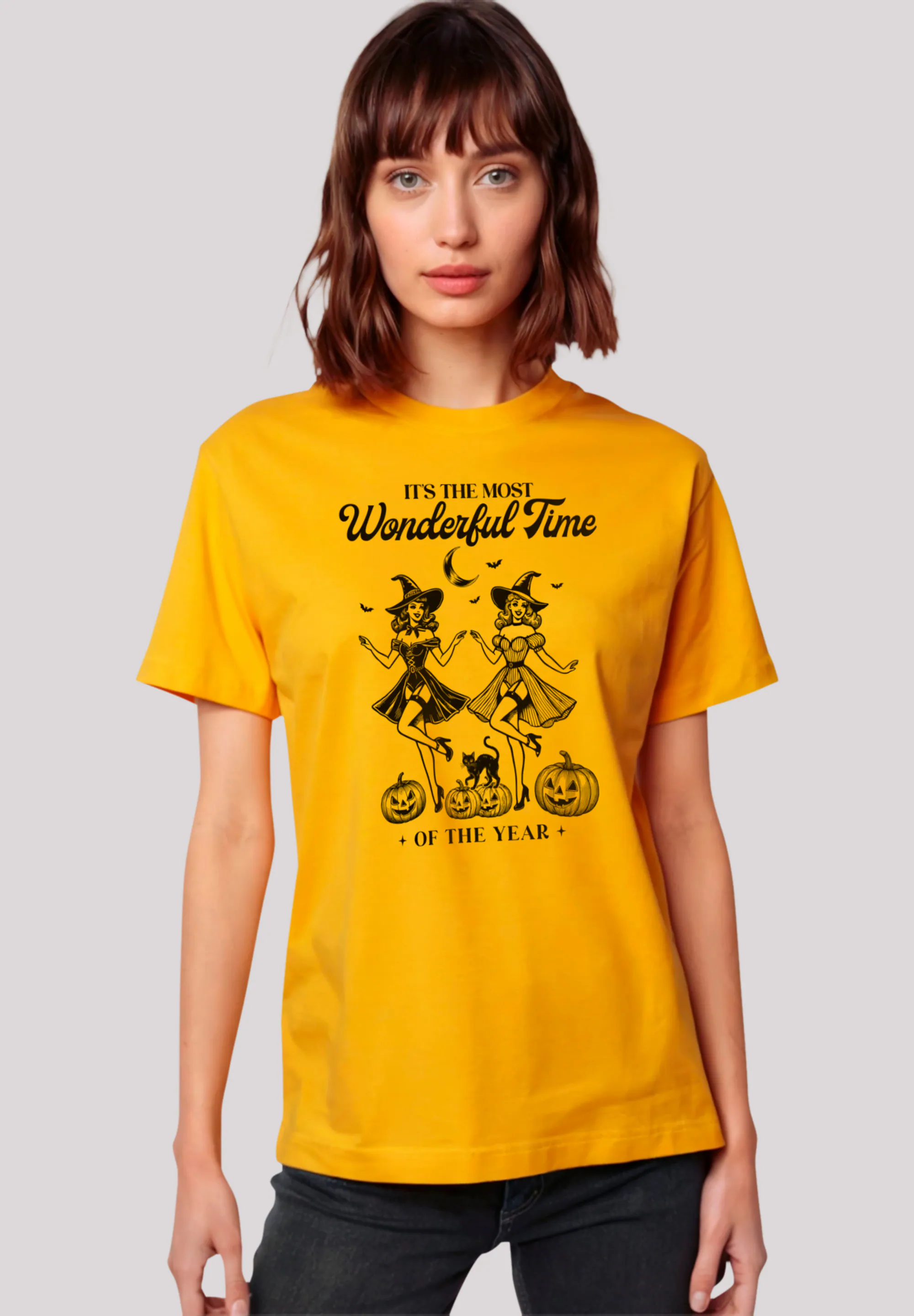 F4NT4STIC T-Shirt "Halloween Witch most wonderful time", Premium Qualität günstig online kaufen