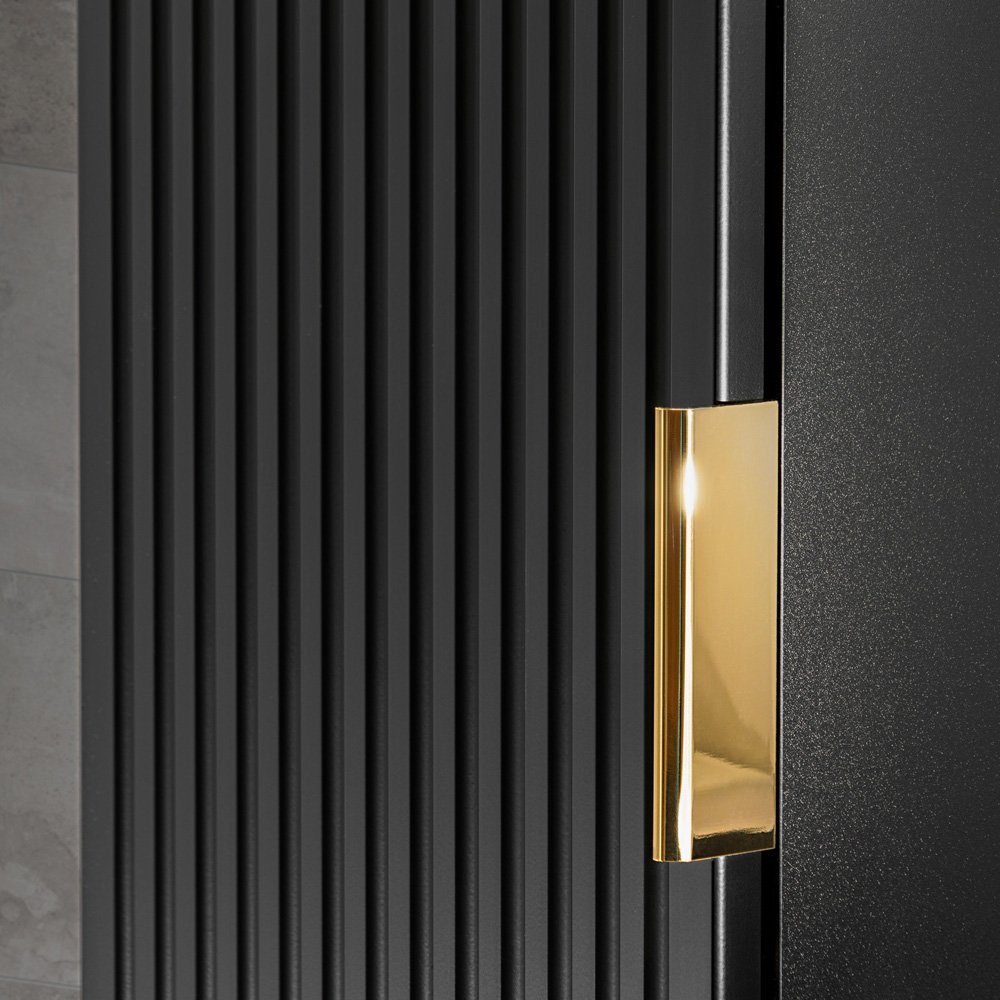 Lomadox Hochschrank ADELAIDE-56-BLACK Badmöbel 1-türig in günstig online kaufen