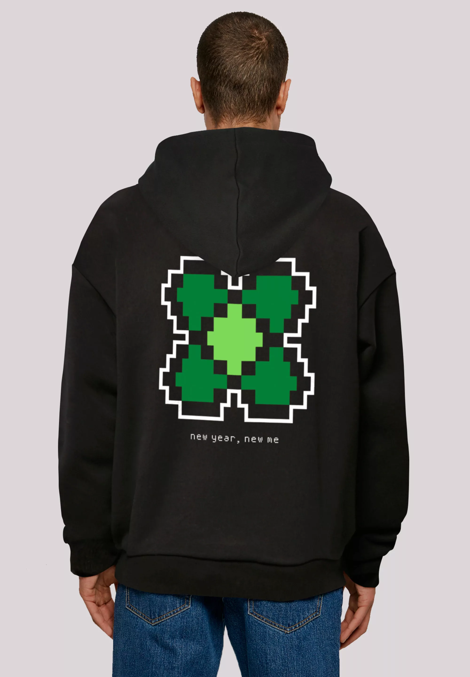 F4NT4STIC Kapuzenpullover "Silvester Happy New Year Pixel", Print günstig online kaufen