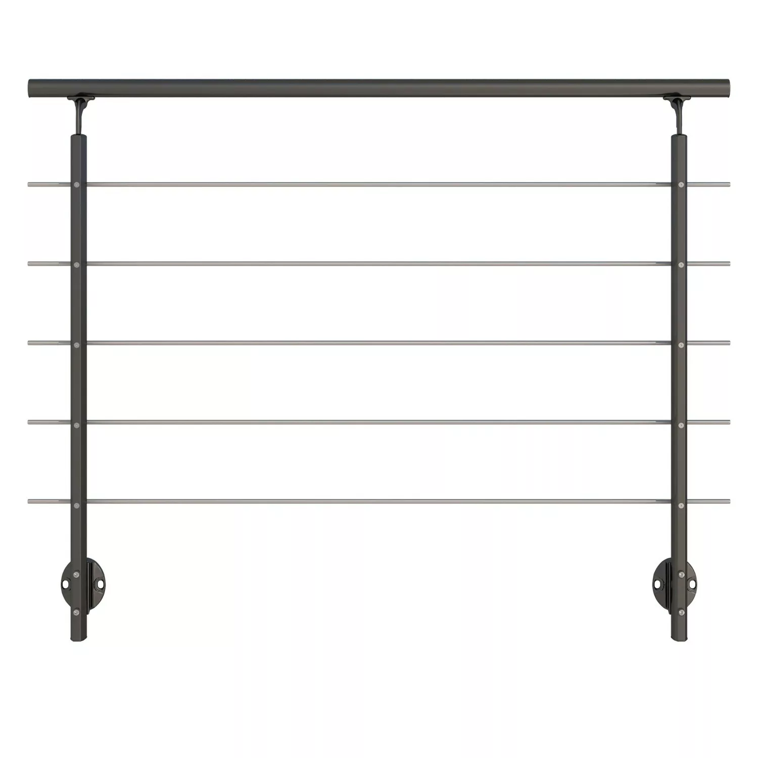 Dolle Geländer-Komplettset 150 cm Wandmontage Anthrazit günstig online kaufen