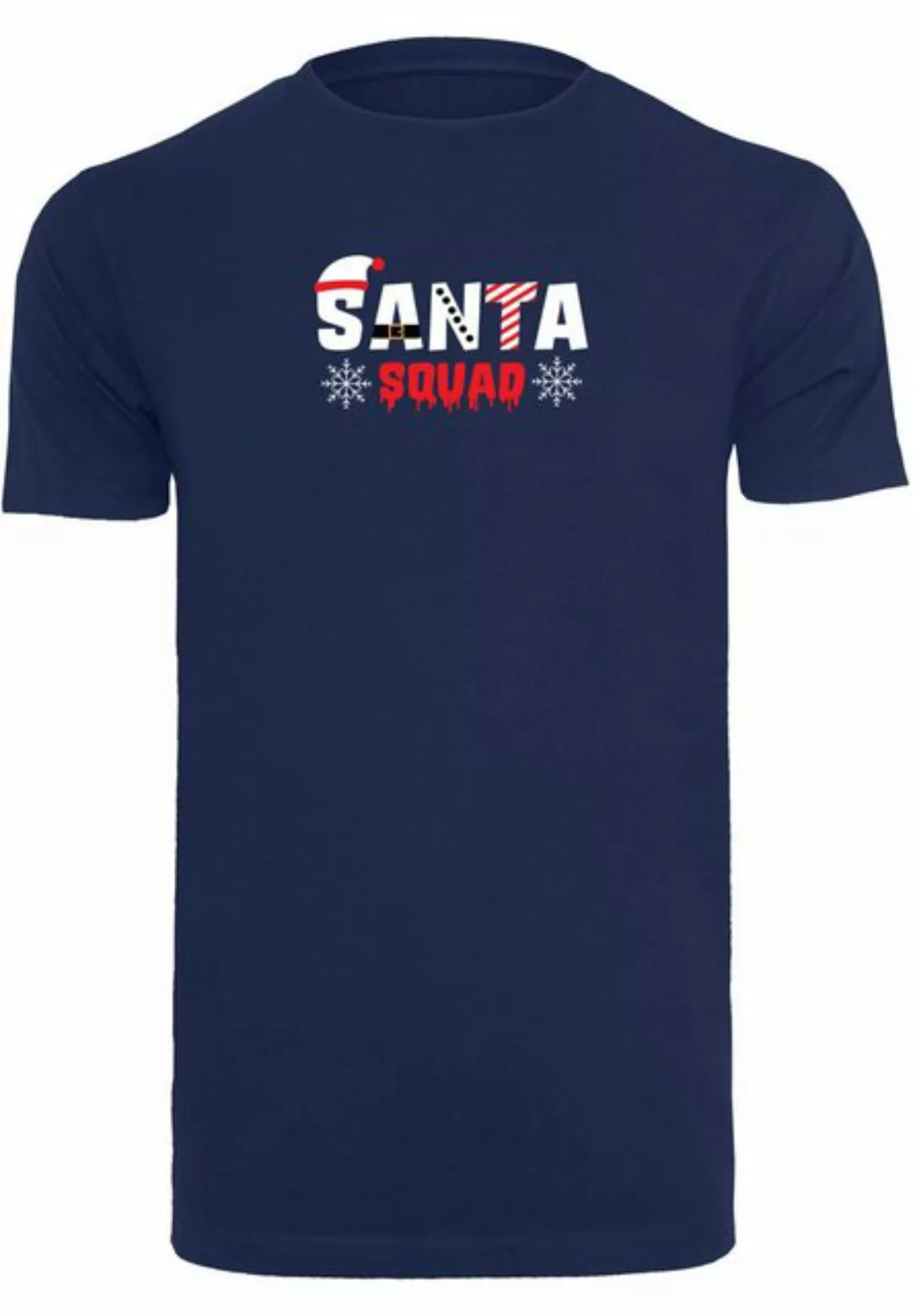 Merchcode T-Shirt Merchcode Herren Santa Squad T-Shirt Round Neck (1-tlg) günstig online kaufen