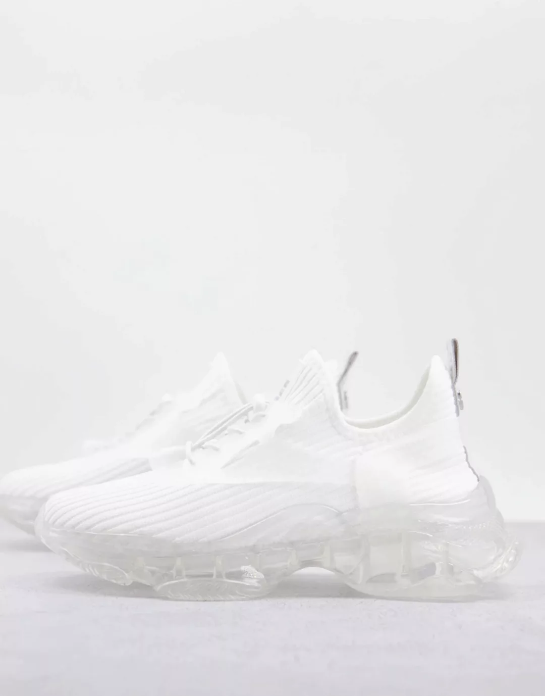 Steve Madden ‑ Match-K ‑ Sneaker mit transparenter Sohle in Weiß günstig online kaufen