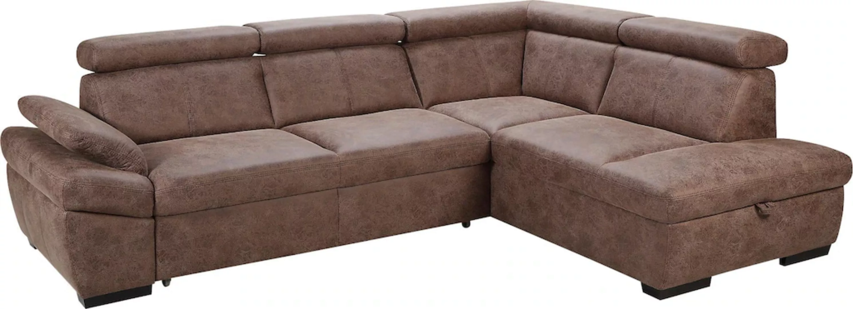 exxpo - sofa fashion Ecksofa Salerno, klassisch modernes Funktionssofa, hoh günstig online kaufen