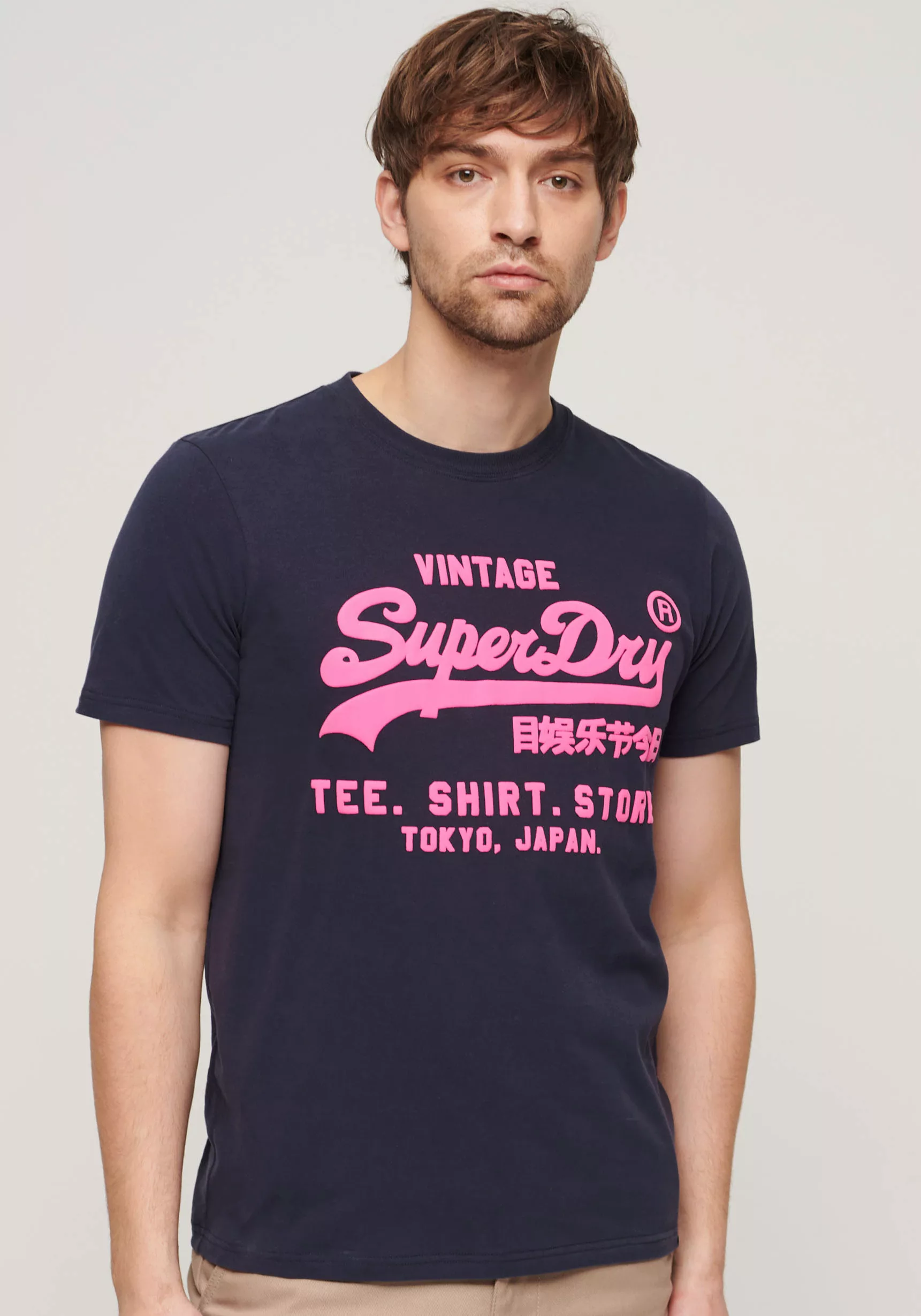 Superdry Print-Shirt "SD-NEON VL T SHIRT" günstig online kaufen