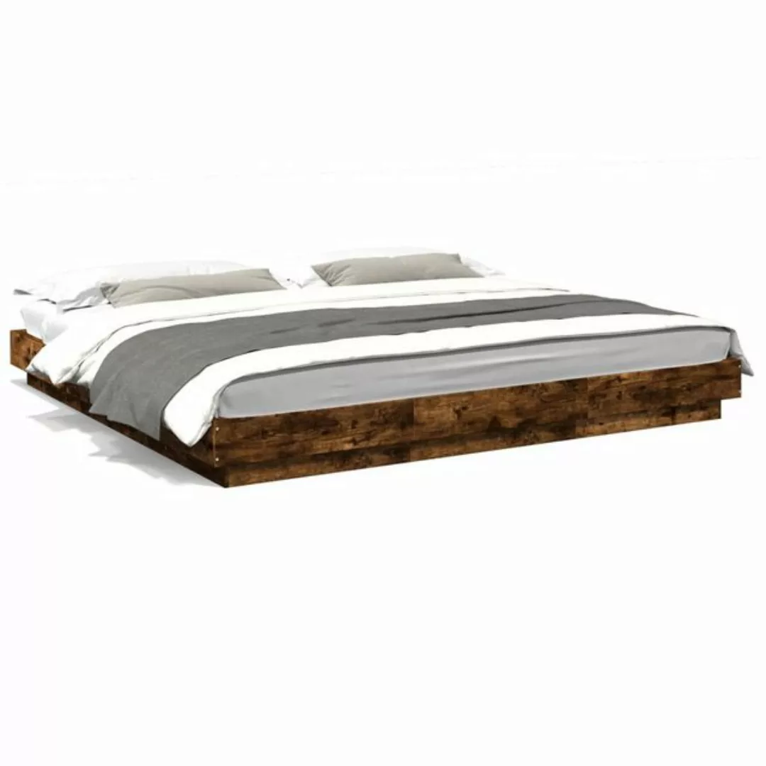 vidaXL Bettgestell, Bettrahmen Sonoma-Eiche 180x200 cm Holzwerkstoff günstig online kaufen