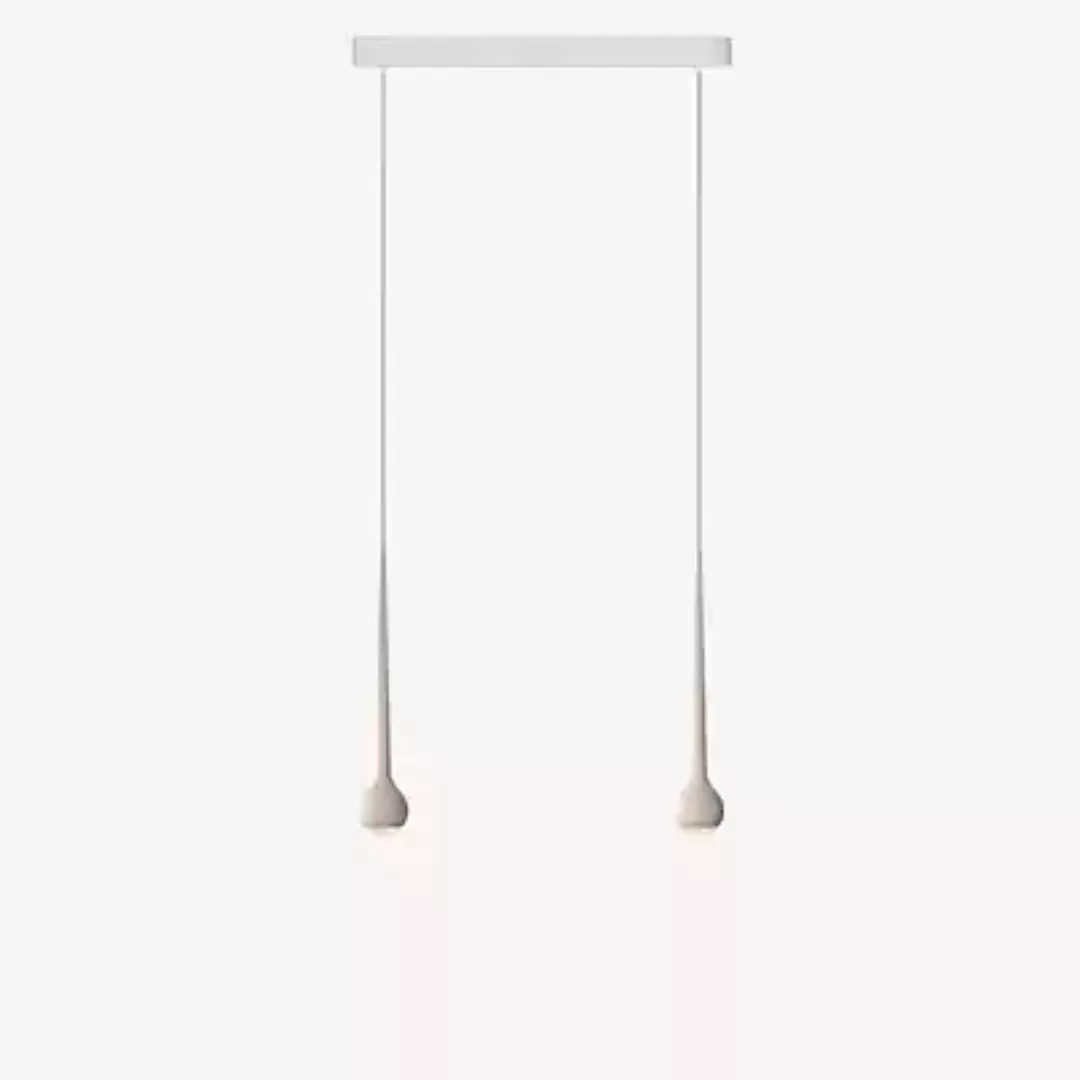 Grau Falling Sun Trace Pendelleuchte LED 2-flammig, sand - 200 cm günstig online kaufen