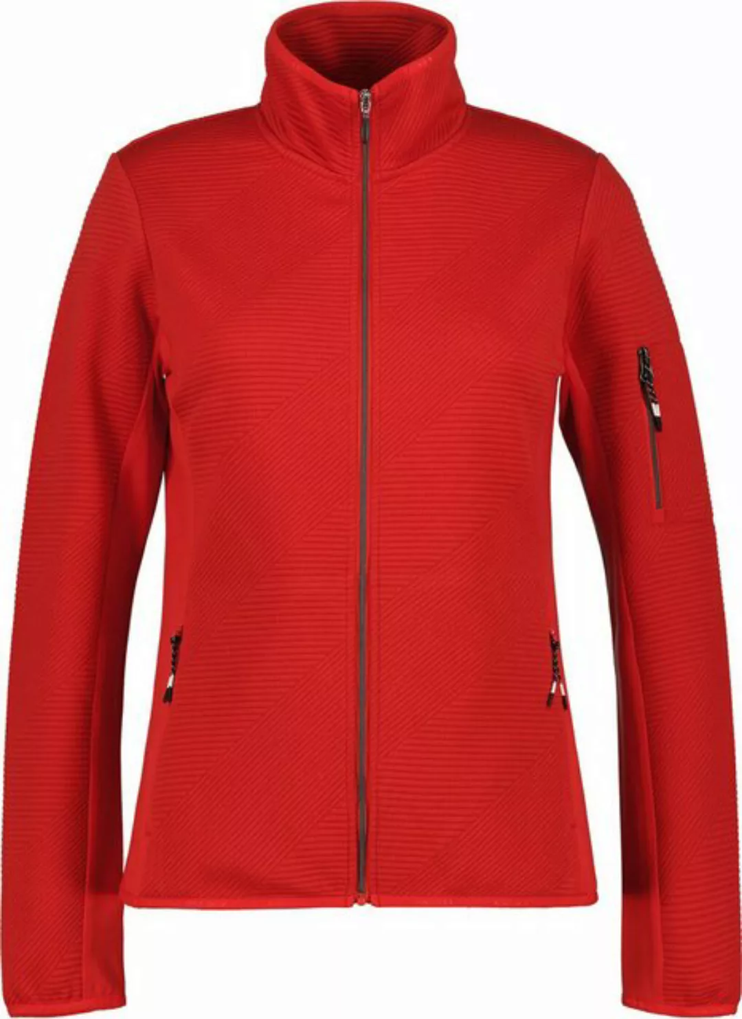 Icepeak Langarmshirt ICEPEAK ETTENHEIM Damen Midlayer-Jacke rot günstig online kaufen