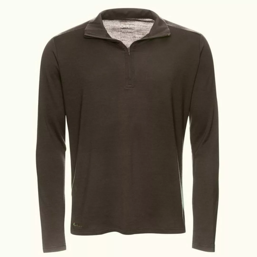 Kaipara - Merino Sportswear Langarmshirt Merino Zip-Neck Herren Regular 200 günstig online kaufen