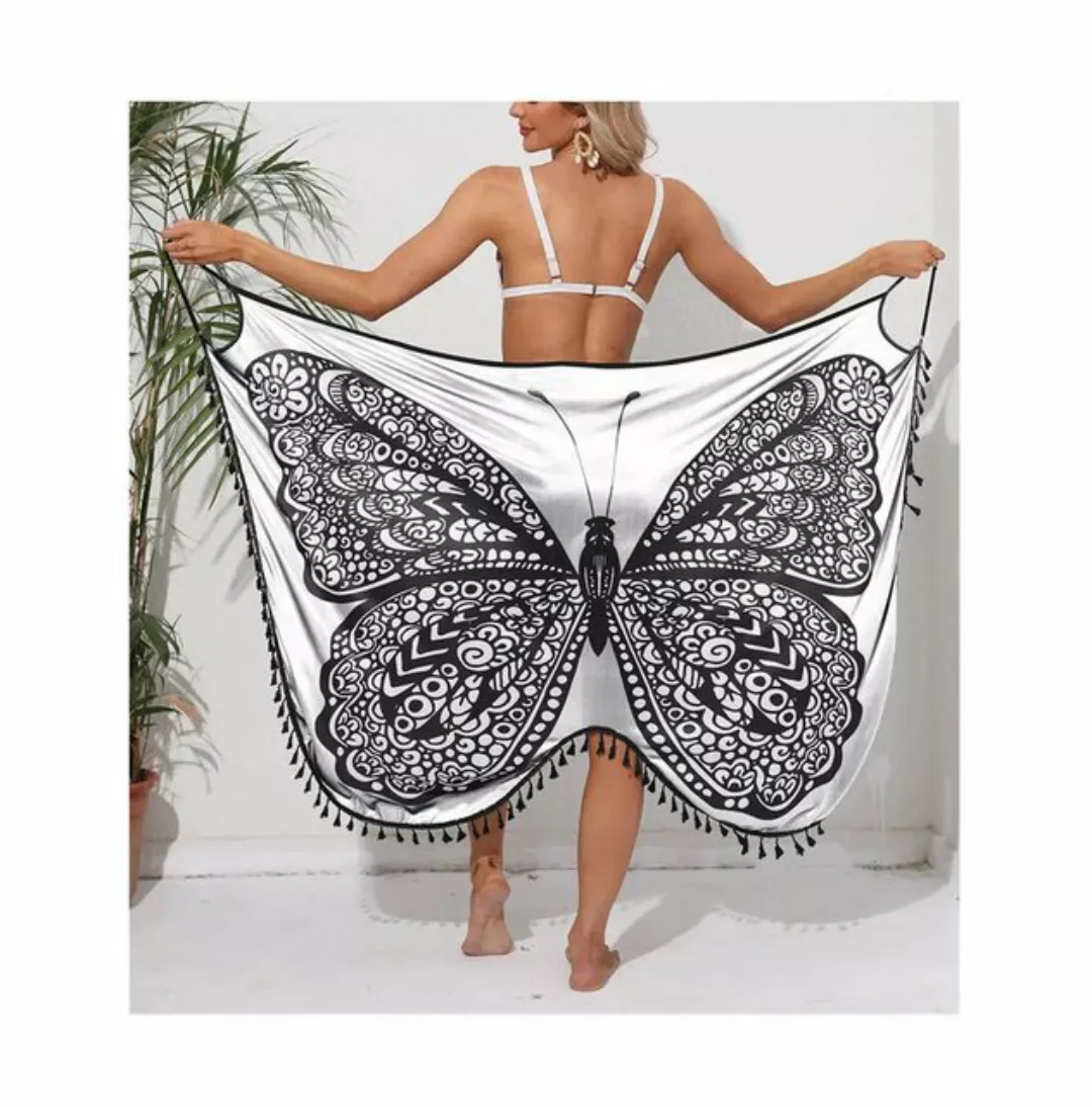 RefinedFlare Strandkleid Überwurf mit Fransen und Schmetterlingsmuster, Boh günstig online kaufen