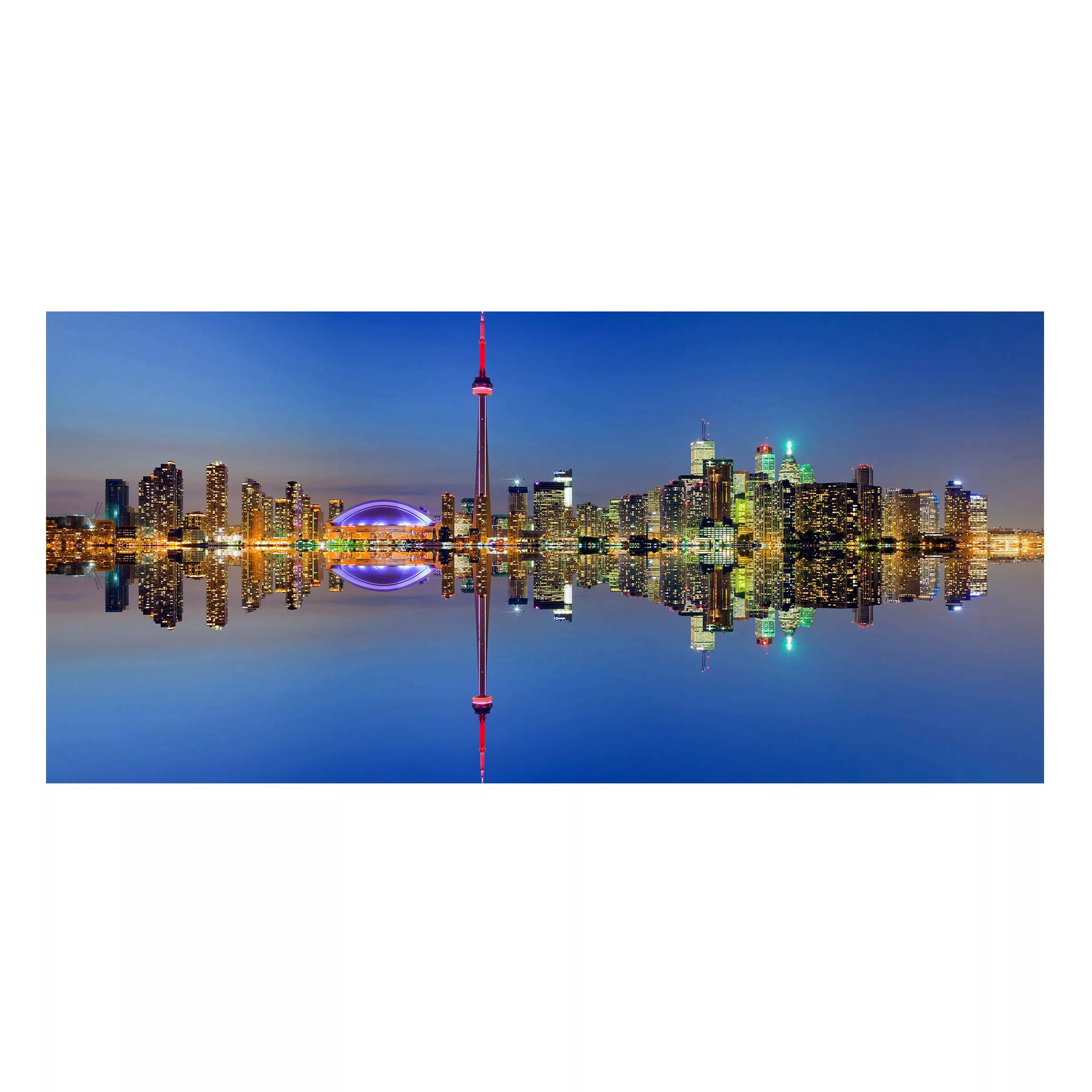 Magnettafel - Querformat 2:1 Toronto City Skyline vor Lake Ontario günstig online kaufen