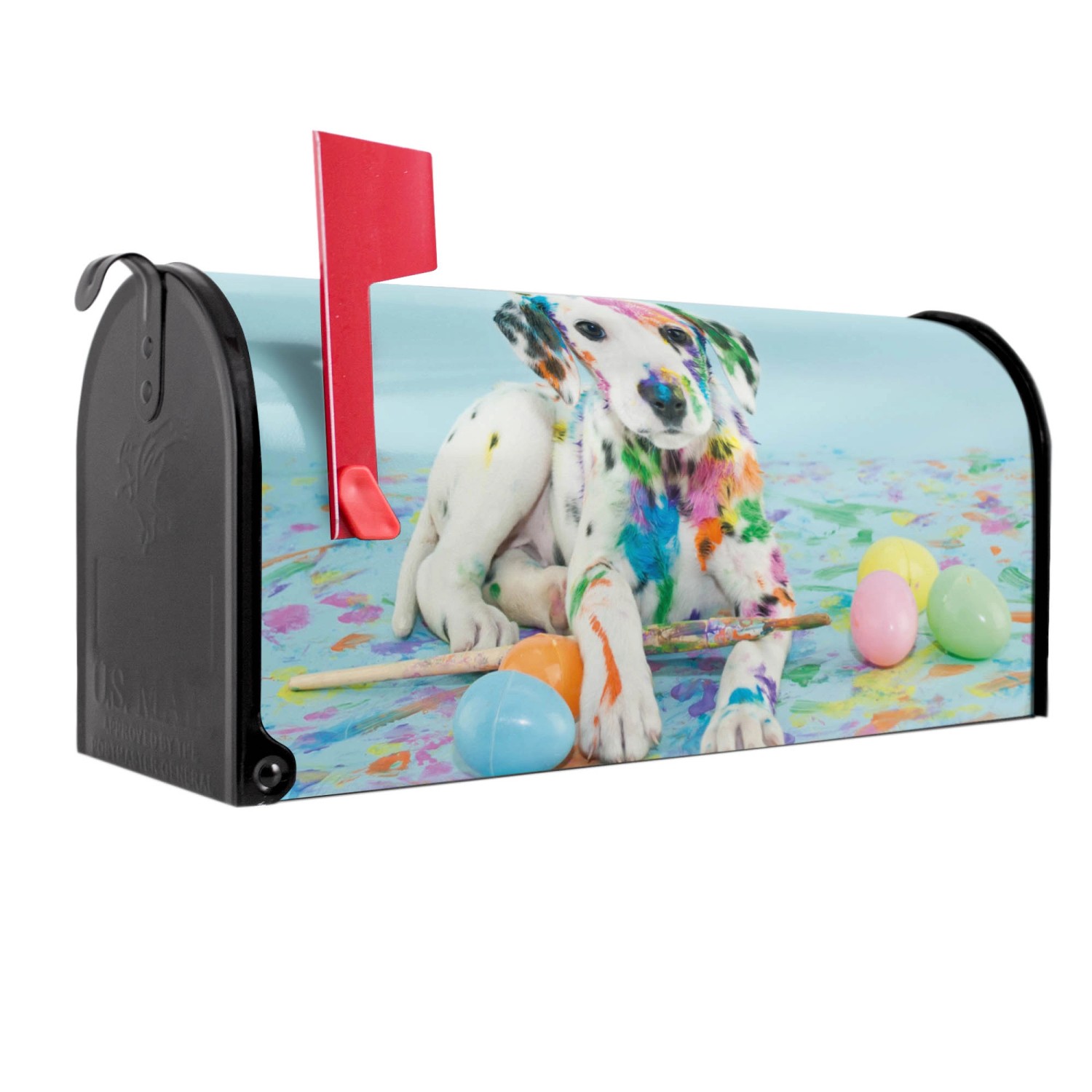 Banjado Amerikanischer Briefkasten Schwarz 48x22x16cm US Mailbox Letterbox günstig online kaufen