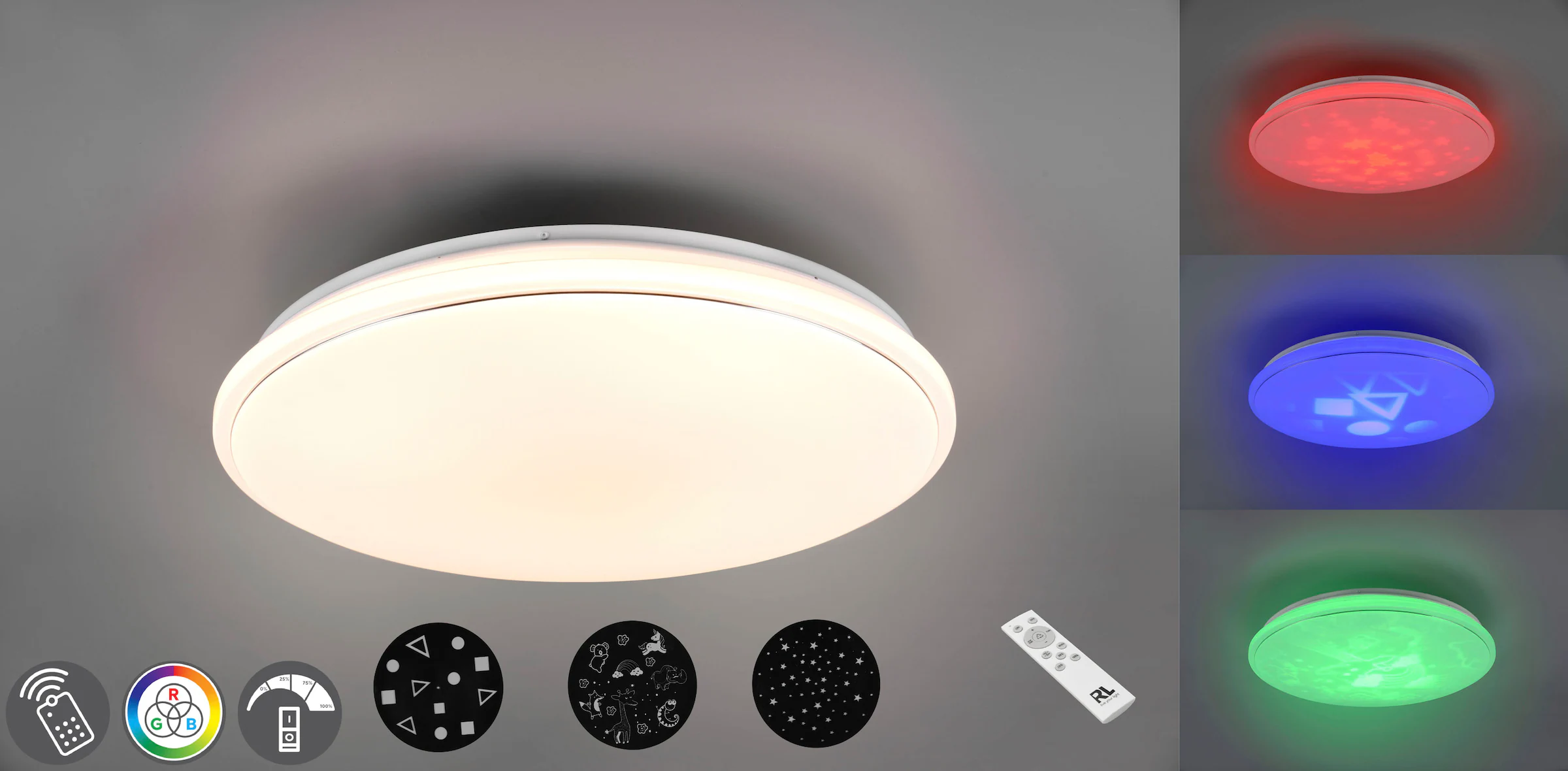 TRIO Leuchten LED Deckenleuchte »TILION«, 1 flammig-flammig, wechselbare Mo günstig online kaufen