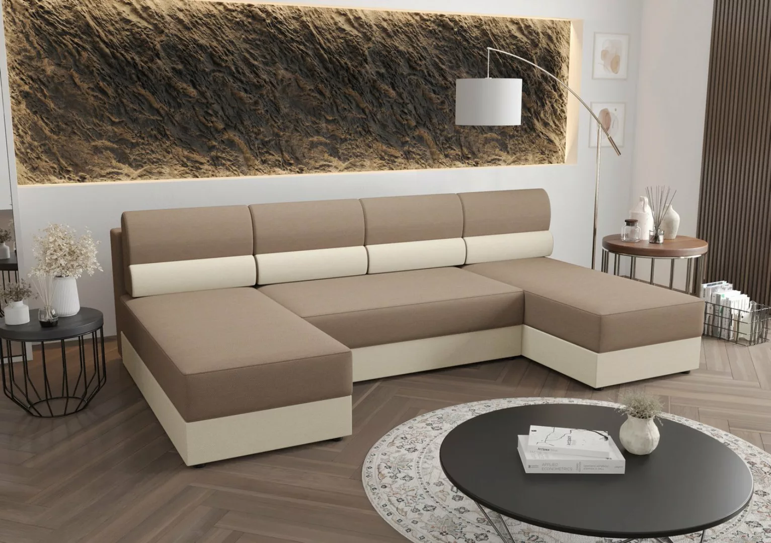 ALTDECOR Wohnlandschaft REB-U1, Couch mit Schlaffunktion, Wohnzimmer - Wohn günstig online kaufen