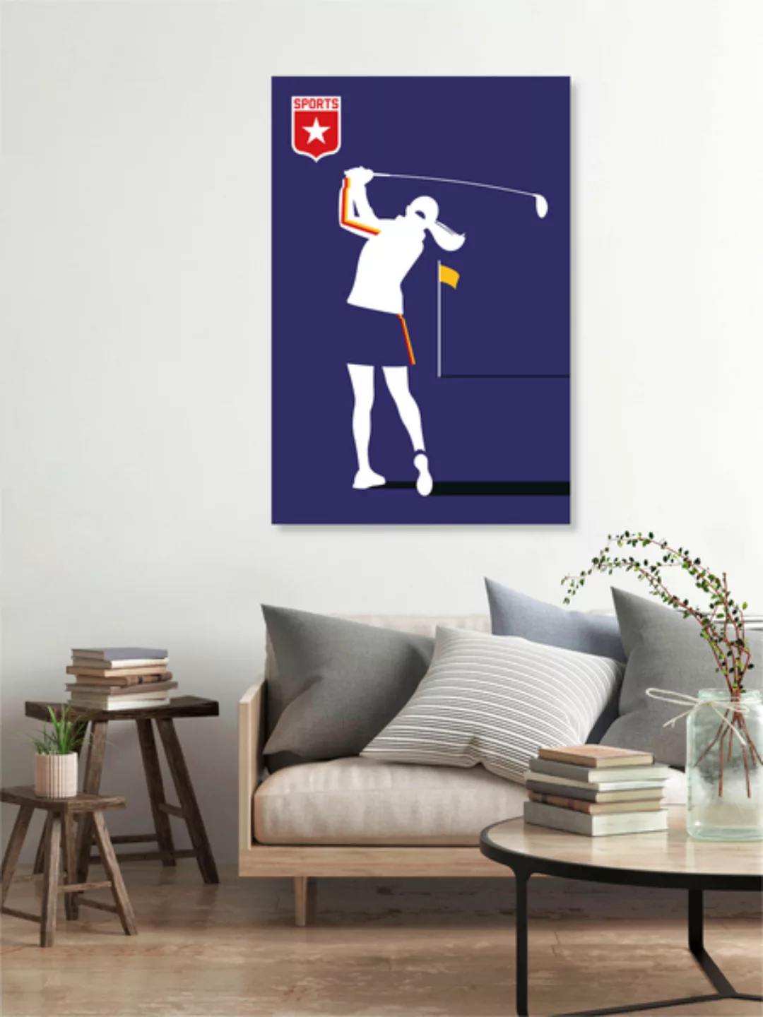 Poster / Leinwandbild - Female Golf günstig online kaufen